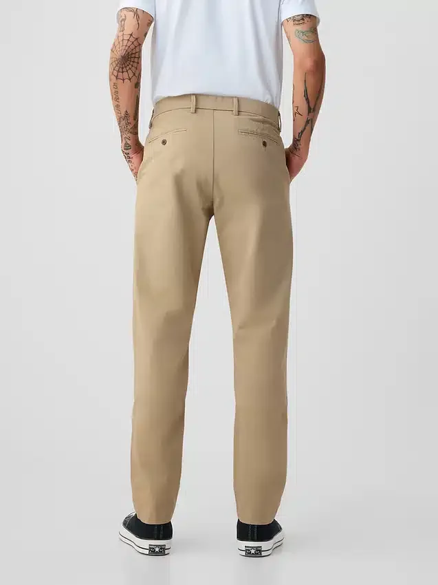 Moderní zúžené khaki kalhoty