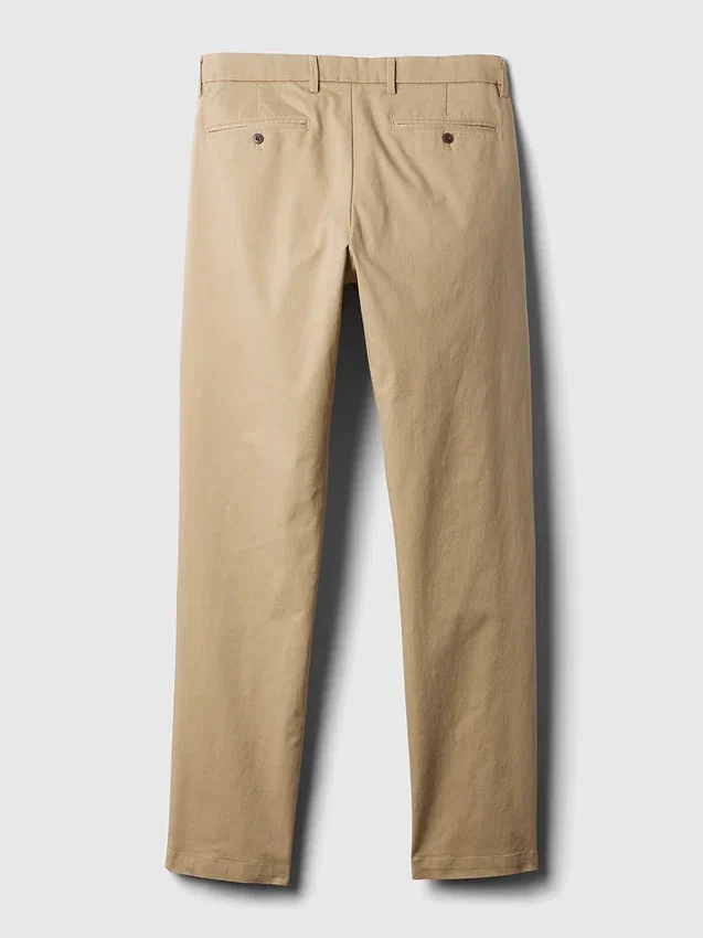 Moderní zúžené khaki kalhoty