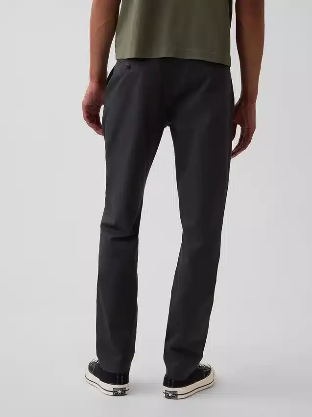 Moderní úzké khaki kalhoty