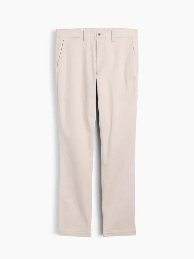 Moderní úzké khaki kalhoty