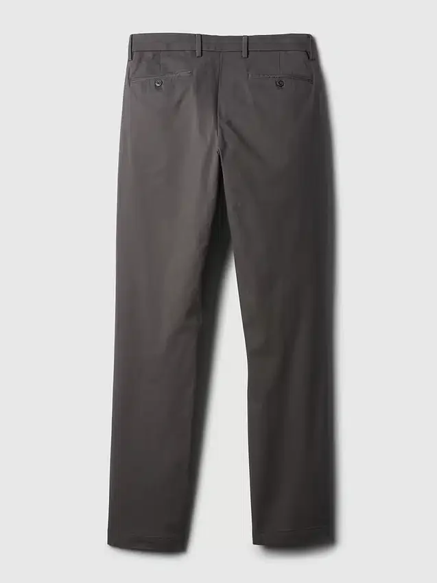 Moderní úzké khaki kalhoty