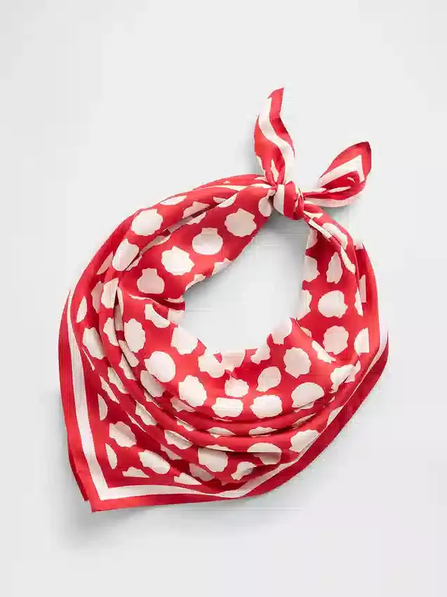 Nadměrná bandana ze 100 % hedvábí