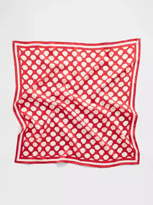 Nadměrná bandana ze 100 % hedvábí