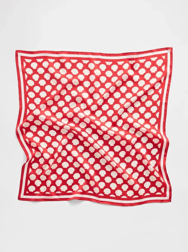 Nadměrná bandana ze 100 % hedvábí