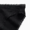 Nejjemnější organické strečové bavlněné bikiny s krajkovým lemem