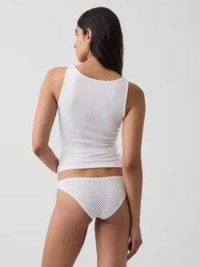 Nejměkčí organické strečové bavlněné kalhotky typu cheeky