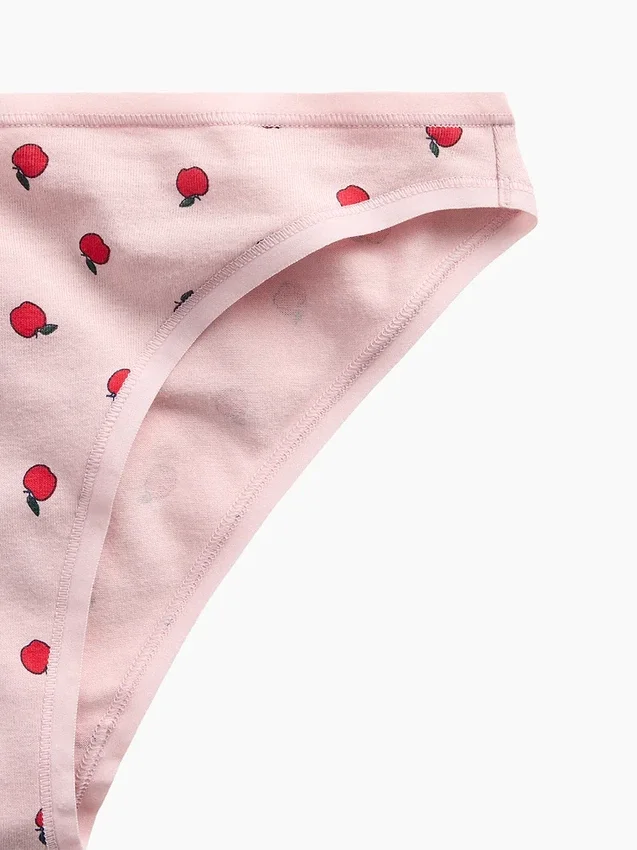 Nejměkčí organické strečové bavlněné kalhotky typu cheeky