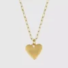 Náhrdelník Hart Small Ribbed Heart of Gold