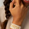 Náramek Hart White and Gold Mama