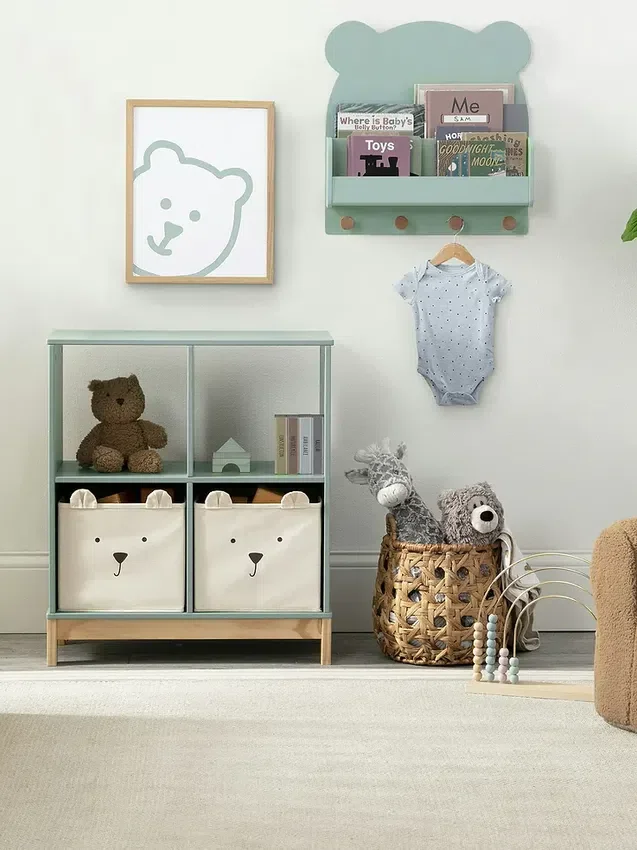 Nástěnná police babyGap Brannan Bear se 4 háčky