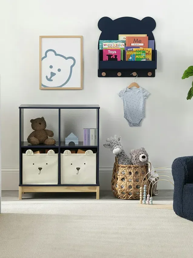 Nástěnná police babyGap Brannan Bear se 4 háčky