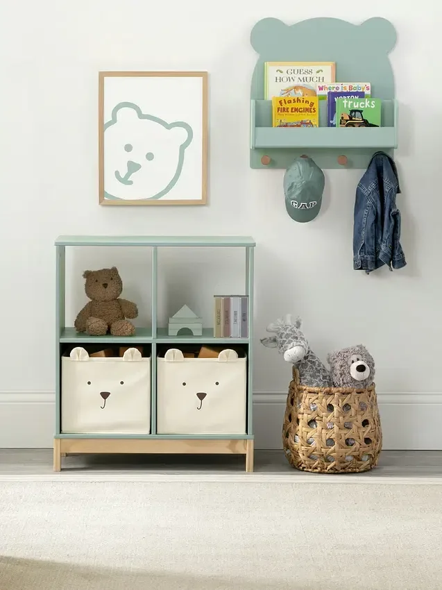 Nástěnná police babyGap Brannan Bear se 4 háčky