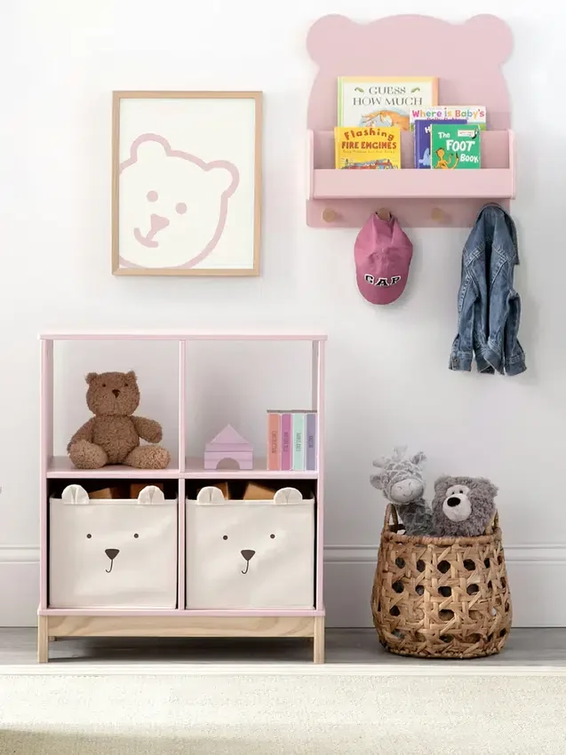 Nástěnná police babyGap Brannan Bear se 4 háčky
