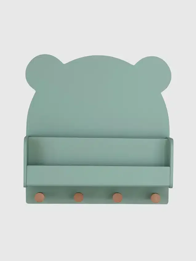 Nástěnná police babyGap Brannan Bear se 4 háčky
