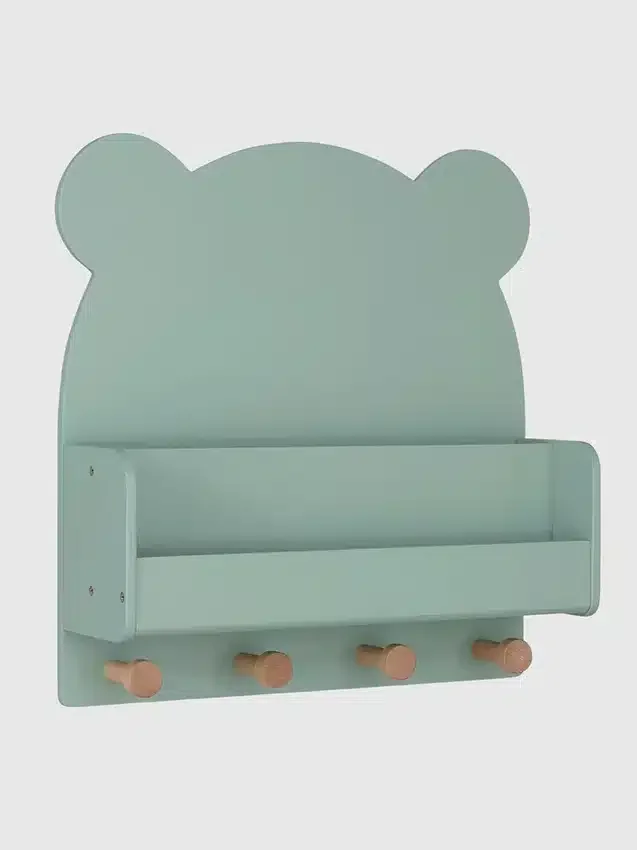 Nástěnná police babyGap Brannan Bear se 4 háčky