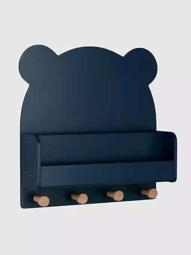Nástěnná police babyGap Brannan Bear se 4 háčky