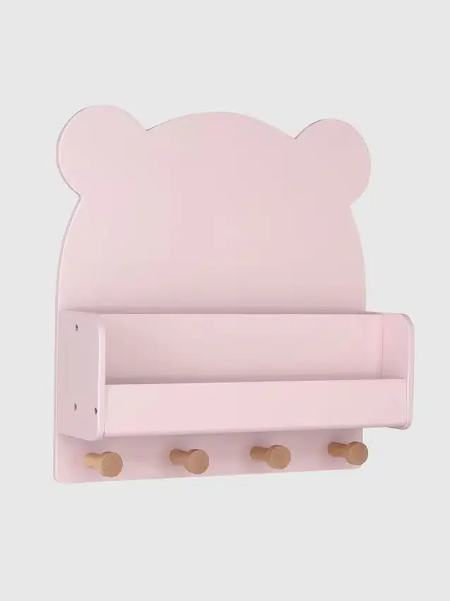 Nástěnná police babyGap Brannan Bear se 4 háčky