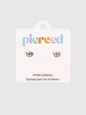 Náušnice Pierced Co ve tvaru konevky se šroubovým uzávěrem