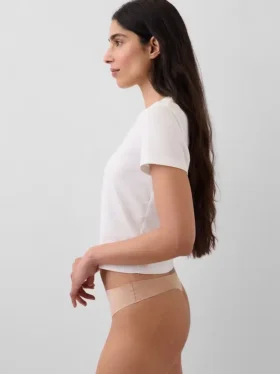 Organické strečové bavlněné tanga, která nejsou vidět