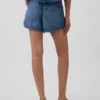 Šortky Easy Dolphin z ultrajemného denimu se středně vysokým pasem