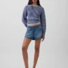 Šortky Easy Dolphin z ultrajemného denimu se středně vysokým pasem