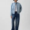 Oversized džínová bomber bunda