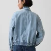 Oversized džínová bomber bunda