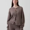 Oversized hrubě pletený kardigan CashSoft