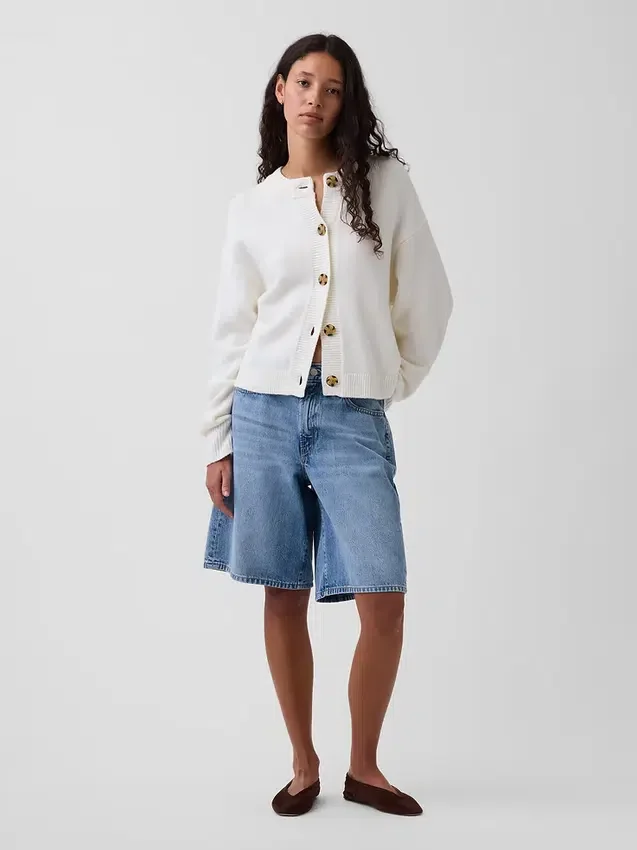 Oversized hrubě pletený kardigan CashSoft