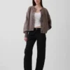 Oversized hrubě pletený kardigan CashSoft