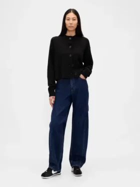 Oversized hrubě pletený kardigan CashSoft