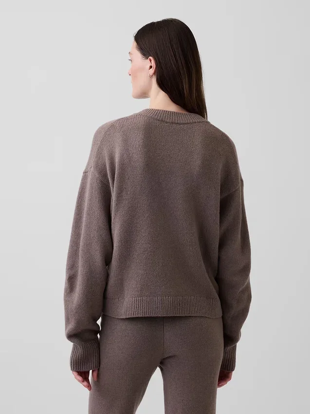Oversized hrubě pletený kardigan CashSoft