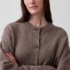 Oversized hrubě pletený kardigan CashSoft
