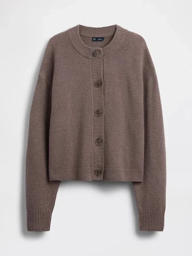 Oversized hrubě pletený kardigan CashSoft