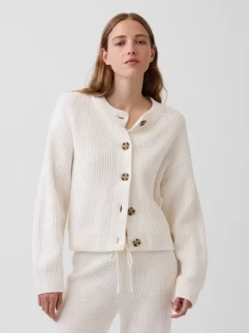 Oversized kardigan CashSoft s pleteným vzorem „shaker stitch“