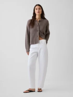 Oversized kardigan CashSoft s pleteným vzorem „shaker stitch“