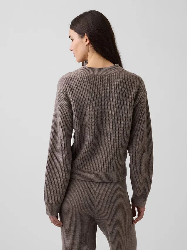 Oversized kardigan CashSoft s pleteným vzorem „shaker stitch“