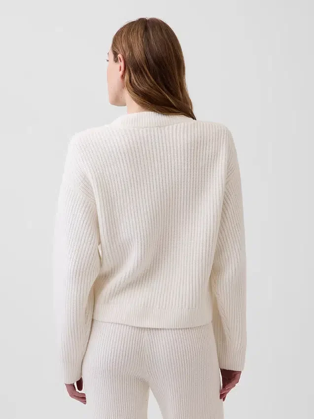 Oversized kardigan CashSoft s pleteným vzorem „shaker stitch“