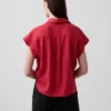 Oversized košile ze směsi lnu