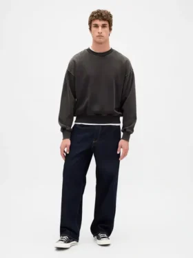Oversized mikina pro dospělé z těžké látky