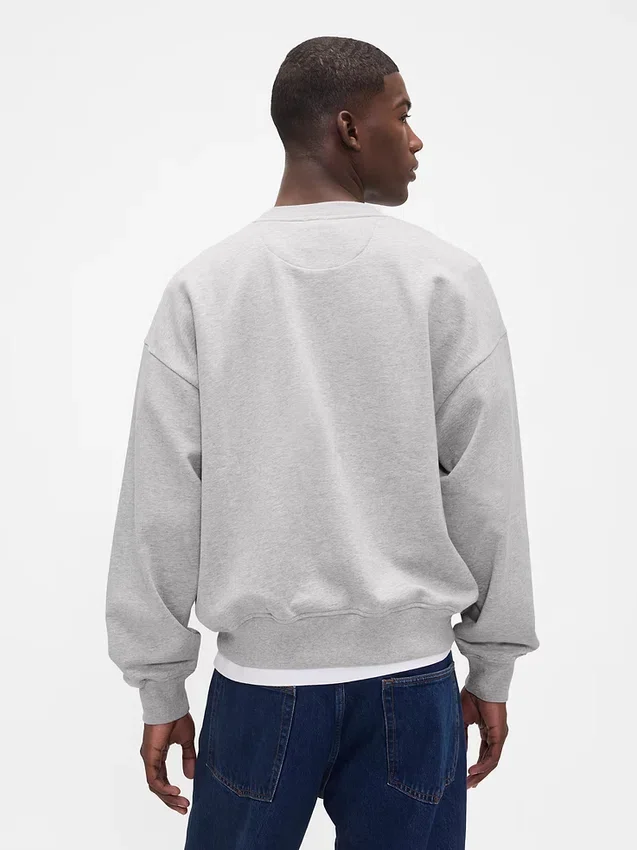 Oversized mikina pro dospělé z těžké látky