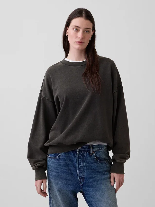 Oversized mikina pro dospělé z těžké látky