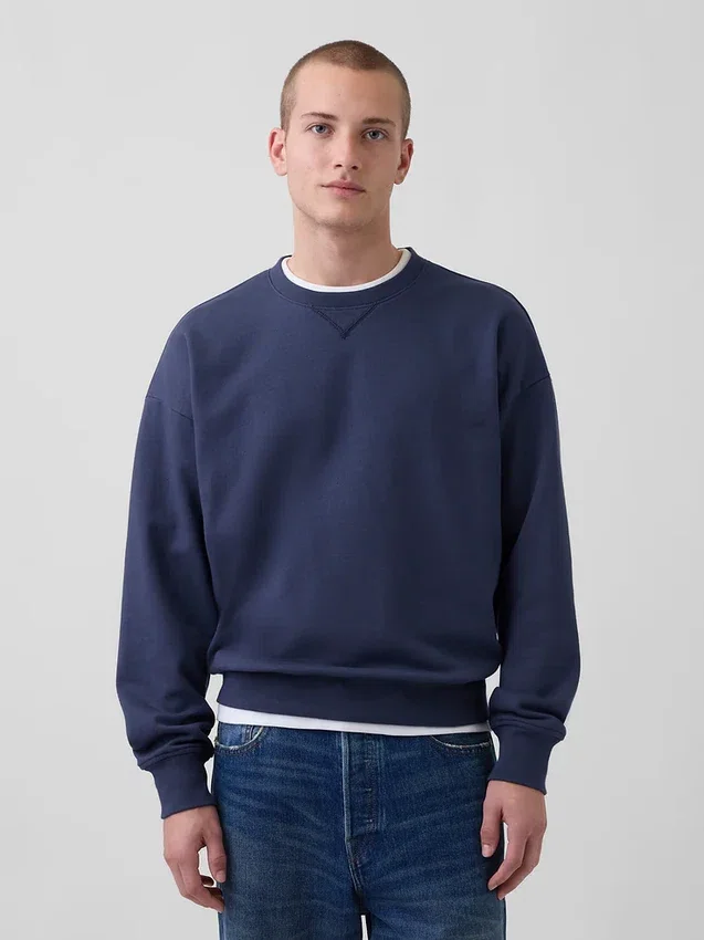Oversized mikina pro dospělé z těžkého francouzského froté