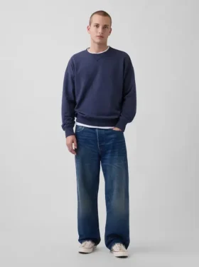 Oversized mikina pro dospělé z těžkého francouzského froté