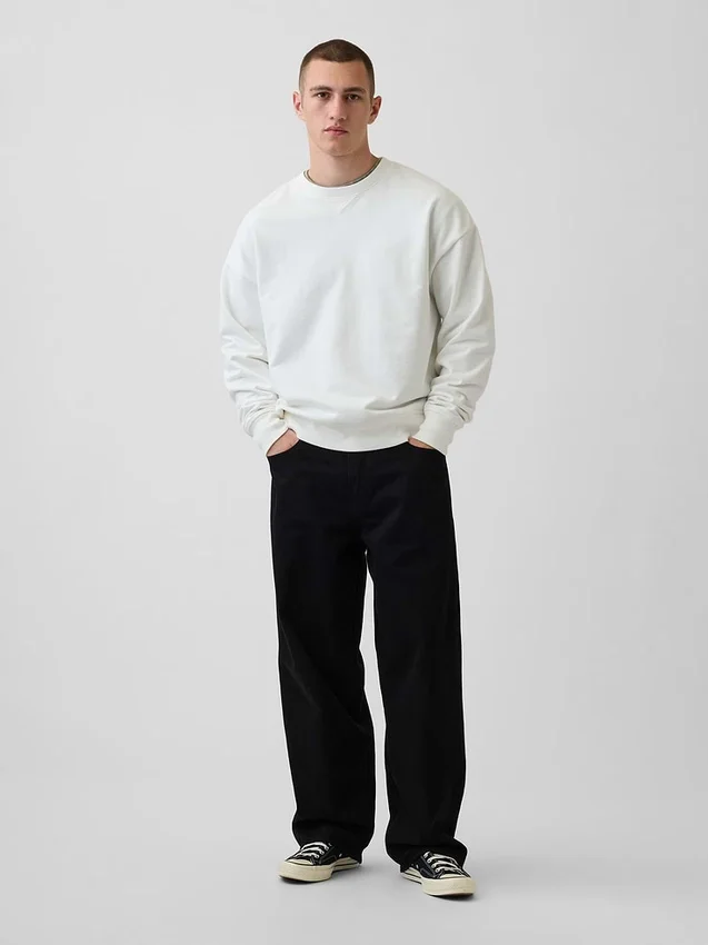 Oversized mikina pro dospělé z těžkého francouzského froté