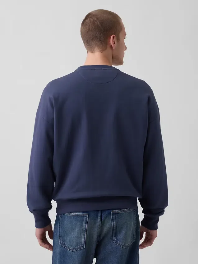 Oversized mikina pro dospělé z těžkého francouzského froté