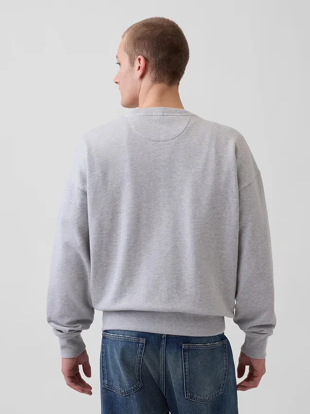 Oversized mikina pro dospělé z těžkého francouzského froté