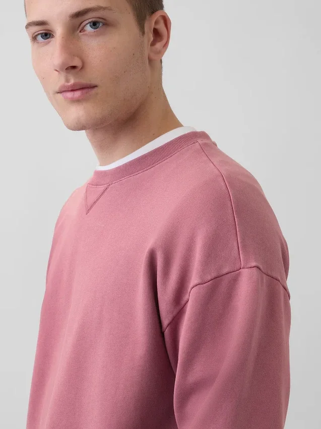 Oversized mikina pro dospělé z těžkého francouzského froté
