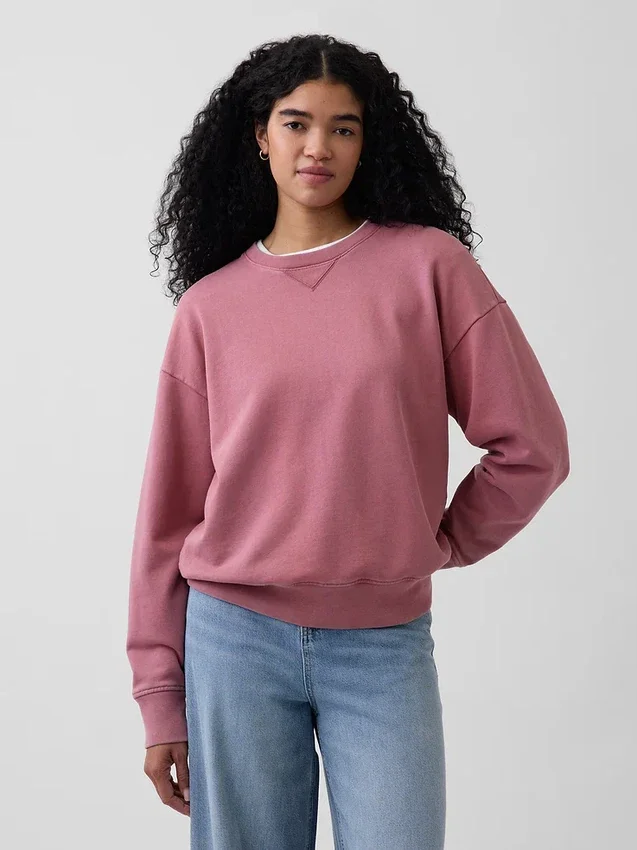 Oversized mikina pro dospělé z těžkého francouzského froté