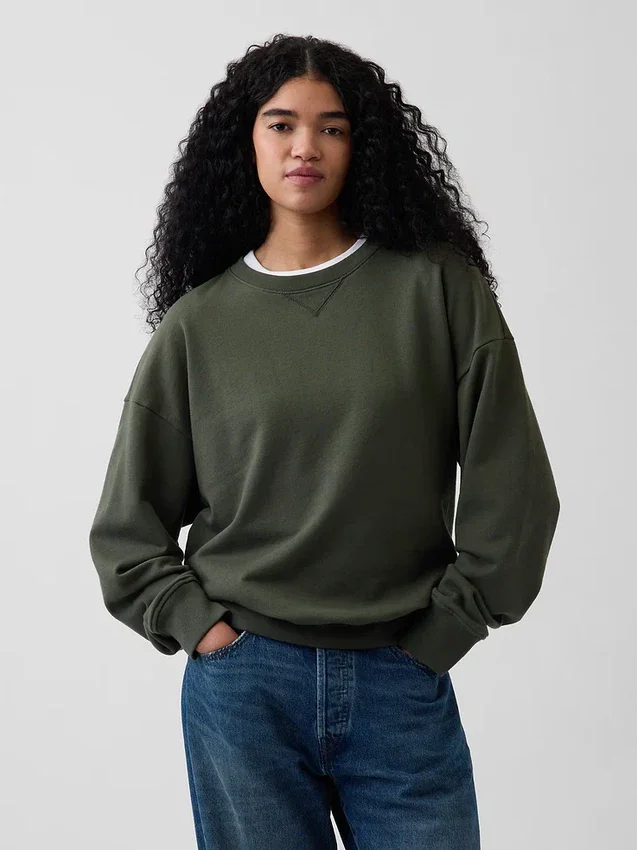 Oversized mikina pro dospělé z těžkého francouzského froté